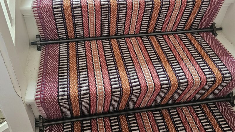 Roger Oates Design -Morella Coral -Woburn Antique Bronze Rods